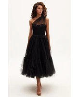 Milla Women's One-Shoulder Cocktail Tulle Dress