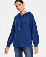 I.n.c. International Concepts Women's Blouson-Sleeve Hoodie, Exclusively at Macy's