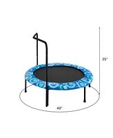 Streamdale Furniture Assembled children's trampoline happy expression outdoor and indoor for kids age 3 - 7