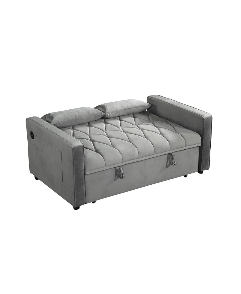 Streamdale Furniture 3 in 1 Sleeper Sofa Couch Bed