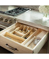 Rev-a-Shelf 9 Cutlery Compartment Tray Cabinet Insert Tall, Maple, 4WCT-3