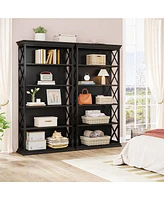 Tribesigns 71 Inches 6-Tier Industrial Bookshelves and Bookcases, Floor Standing 5 Shelf Display Storage Shelves Tall Bookcase