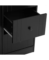 Innovative Sideboard that effortlessly converts into a dining table and Adjustable Pull-Out Top for Flexible Use,Suitable for Study,Entrance and Livin