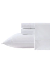 Laura Ashley 200-Thread Count Cotton Percale 4 -Pc. Sheet Set, Full