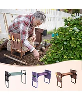 Slickblue Garden Kneeler Seat Stool and Folding Bench for Comfortable Gardening