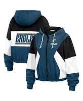 Wear by Erin Andrews Women's Philadelphia Eagles Color Block Full-zip Windbreaker Jacket