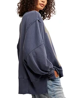 Free People Women's Graphic Camden High-Low Sweatshirt
