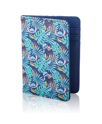 Disney Stitch Navy Hawaiian Print Passport Holder - Travel Organizer