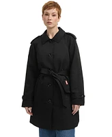 Hunter Women's Coated Gabardine Trench Jacket