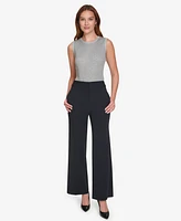 Calvin Klein Petite High-Rise Wide-Leg Pants