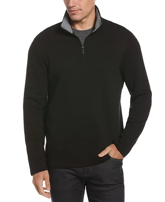 Perry Ellis Men's Slim Fit Long Sleeve Neo Quarter-Zip Jacket