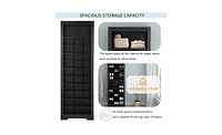 Slickblue 30-Shoe Cubby Console Stylish Shoe Storage with Modern Design for Entryway and Closet Organization
