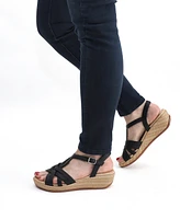 Easy Street Women's Lua Wedge Heel Sandals