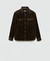 Mango Men's Corduroy Pockets Overshirt