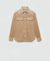 Mango Men's Corduroy Pockets Overshirt