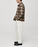 Mango Men's Flannel Overshirt