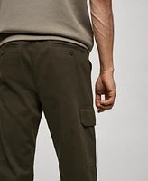 Mango Men's Straight-Fit Cargo Pants