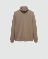 Mango Men's Half-Zip Sweatshirt