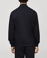 Mango Men's Bomber Sweatshirt