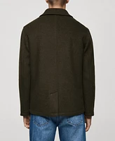 Mango Men's Wool Boucle Jacket