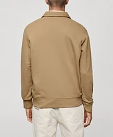 Mango Men's Cotton Polo Sweatshirt