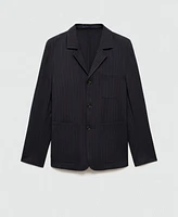 Mango Men's Wool-Blend Eu Slim-Fit Suit Blazer