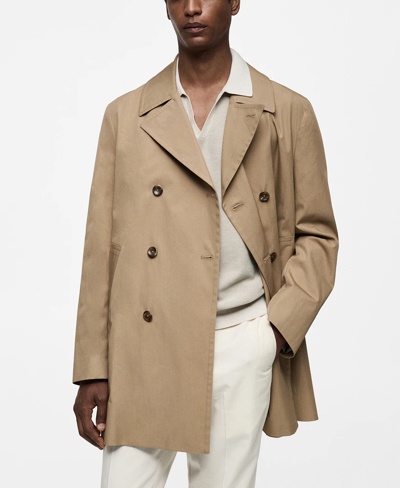 Mango Men's Trench Coat