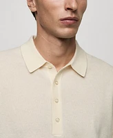 Mango Men's Cashmere Polo Sweater