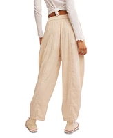 Free People Women's High Road Pull-On Barrel-Leg Pants