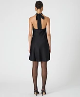 French Connection Women's Ennis Satin Halter Dress