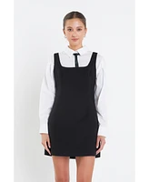 English Factory Women's Twill Mini Dress