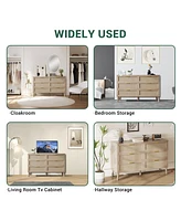 gaomon 6 Drawer Rattan Dresser