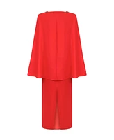 Nocturne Women's Cape Sleeve Maxi Dress