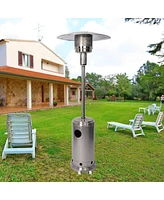 Slickblue Outdoor Gas Lp Propane Patio Heater with Wheels - 87-Inch, 36000 Btu