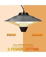 Slickblue Waterproof IP24 Electric Patio Heater - Ceiling Mounted or Hanging Infrared Heater