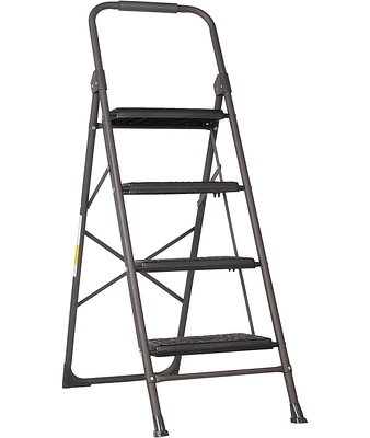 Slickblue 4-Step Folding Step Ladder Wide Anti-Slip Pedal for Safety and Convenient Access