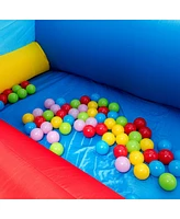 Gymax Kids Gift Inflatable Bounce House Slide Jumping w/480W Blower