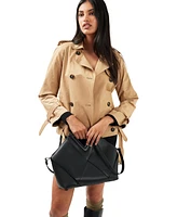 Belle & Bloom Women's Cool Nights Cropped Trench Coat