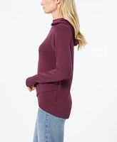 Cable & Gauge Women's Tulip Hem Hooded Sweatshirt