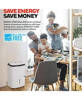 Honeywell 2024 New! 50-Pint Energy Star Smart Dehumidifier with WiFi and Built-in Pump for 4,000 Sq Ft – Laundry Mode, Auto-Comfort Mode & Ther