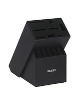 Babish High-Carbon 1.4116 German Steel 15 Piece Full Tang Forged Cutlery Kitchen Knife Block Set - Black