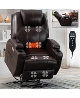 Boyel Living Up to 350lbs Okin Motor Power Lift Recliner Chair for Elderly Heavy Duty Motion Mechanism with 8