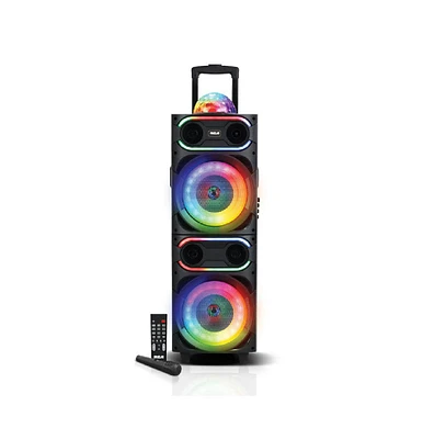 Rca Disco 208 Flame Effect Bluetooth Speaker, Dual 8" Woofer