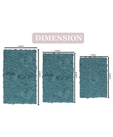 Home Weavers Bell Flower -Pc. Bath Rug Set
