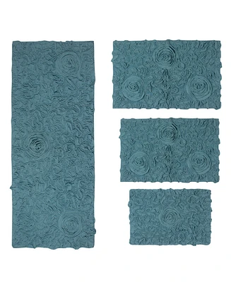 Home Weavers Bell Flower 4-Pc. Bath Rug Set