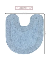 Home Weavers Double Ruffle Bath Rug