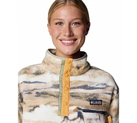 Columbia Women's Helvetia Ii Printed Cropped Half-Snap Fleece