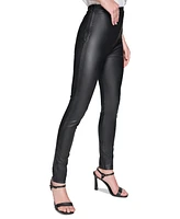 Karl Lagerfeld Paris Women's Faux-Leather Skinny Pants