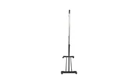 Slickblue Vertical & Horizontal Stretching Clothes Rack with Shoe Shelf - Single-Bar Design