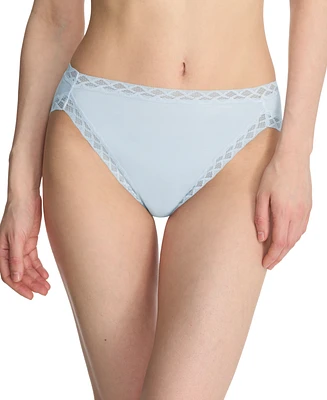 Natori Bliss Lace-Trim Cotton French-Cut Brief Underwear 152058